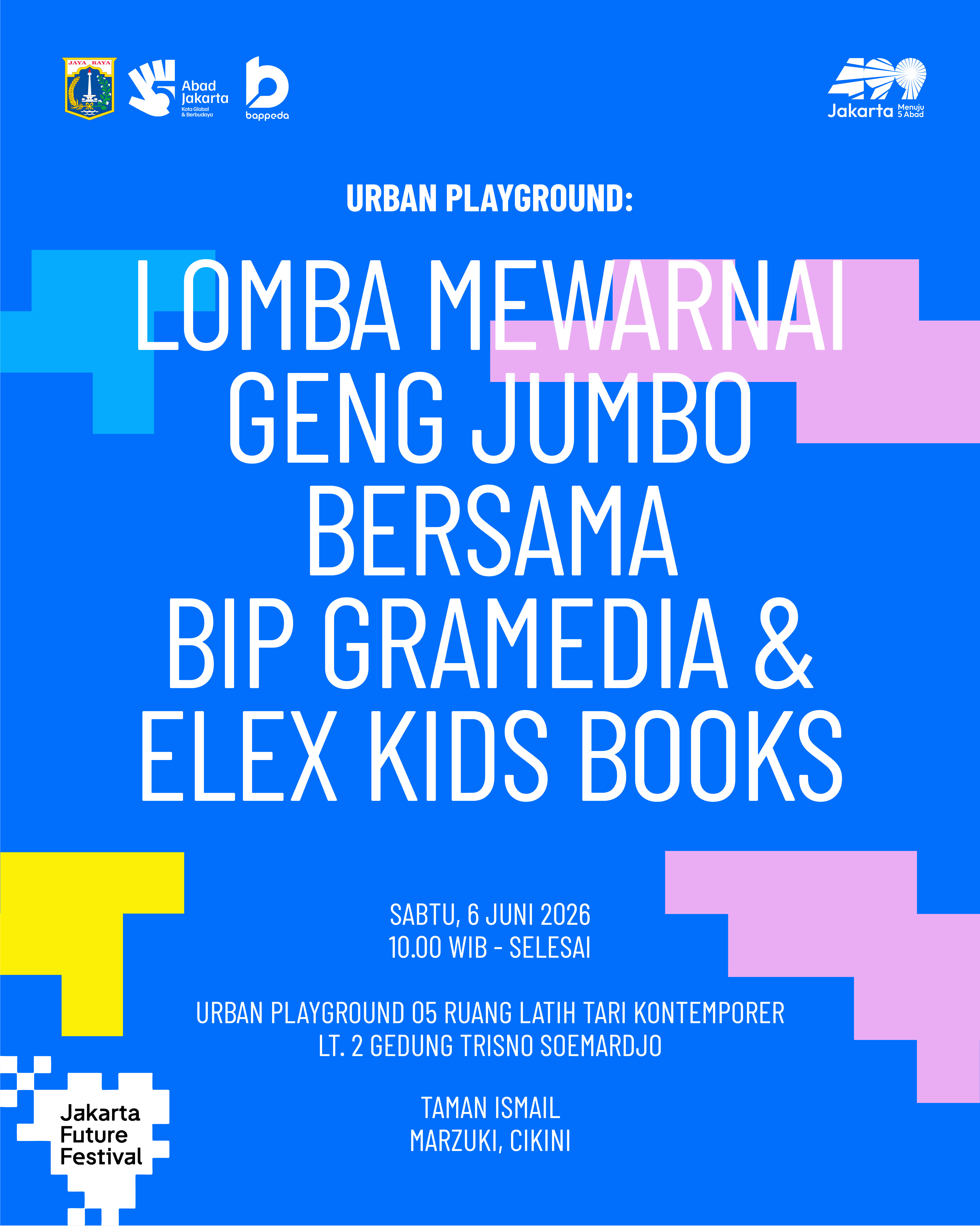 Lomba Mewarnai Geng JUMBO bersama BIP Gramedia & Elex Kids Books