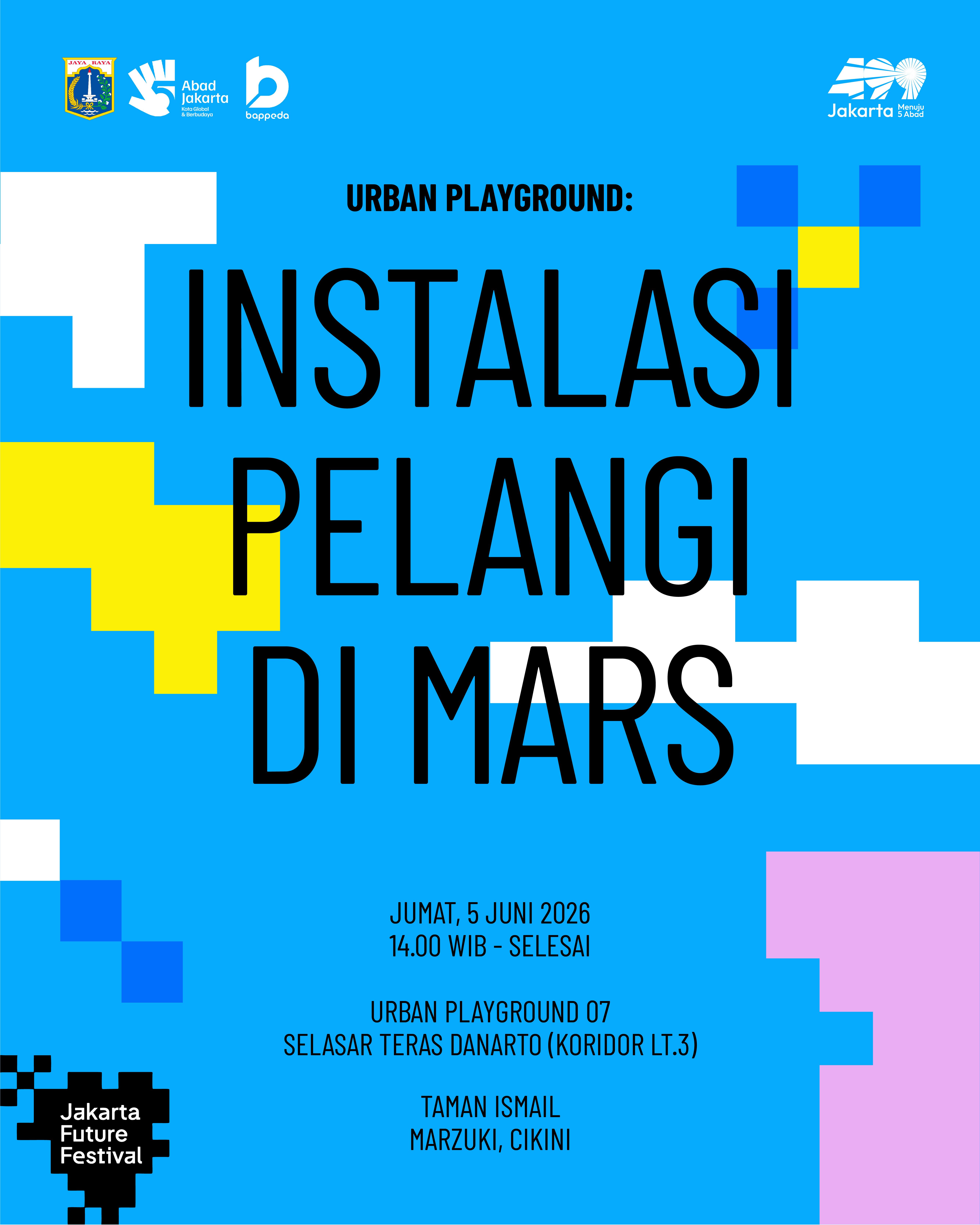 Instalasi Pelangi di Mars