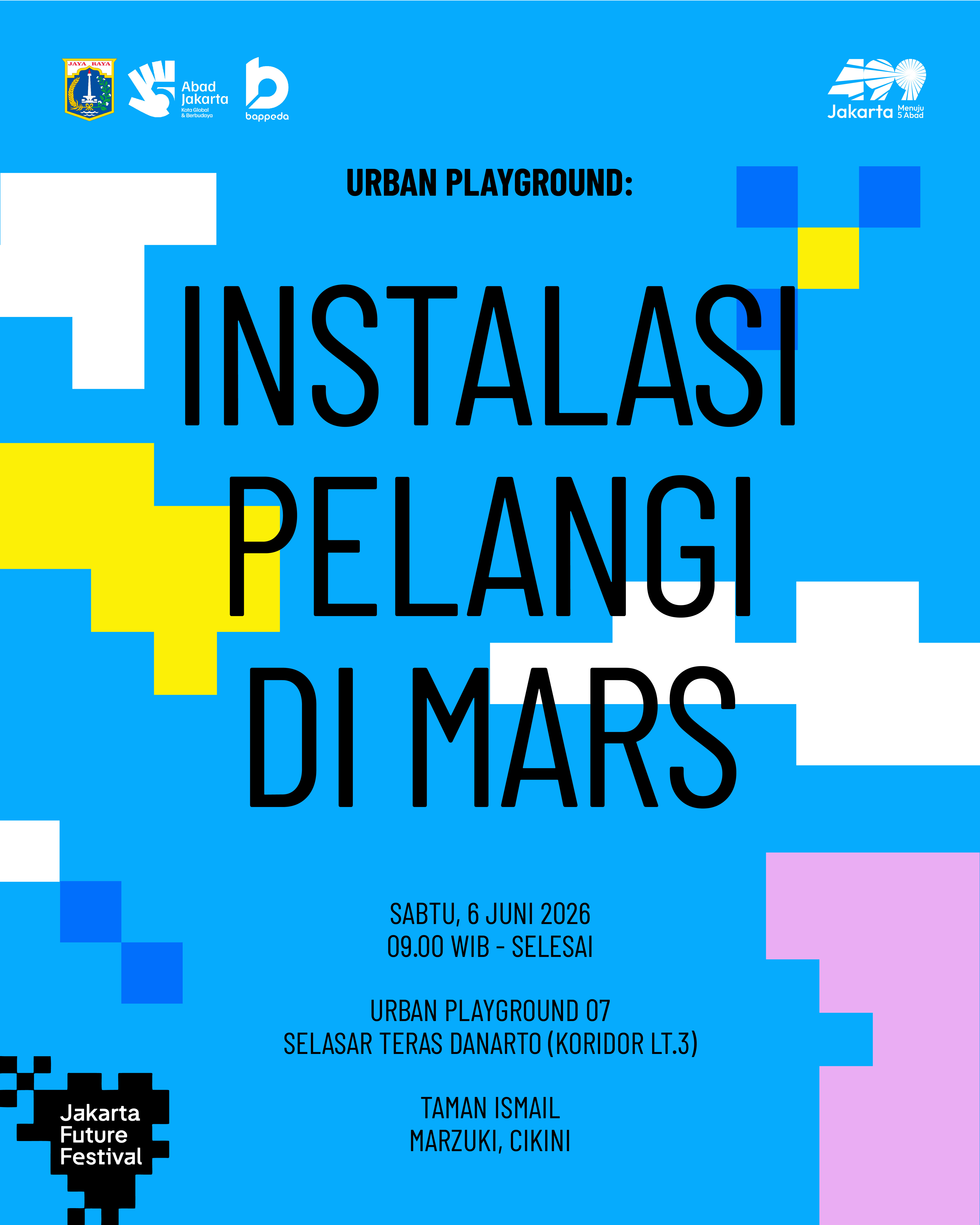 Instalasi Pelangi di Mars