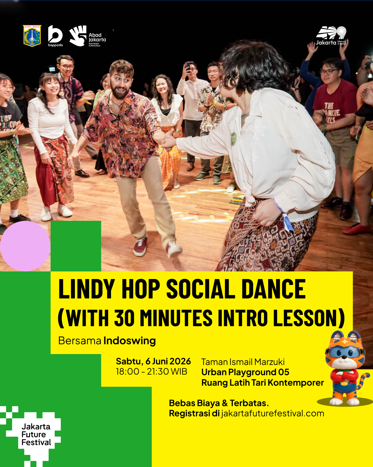 Social Dance (and 30 minutes intro lesson) bersama Indoswing
