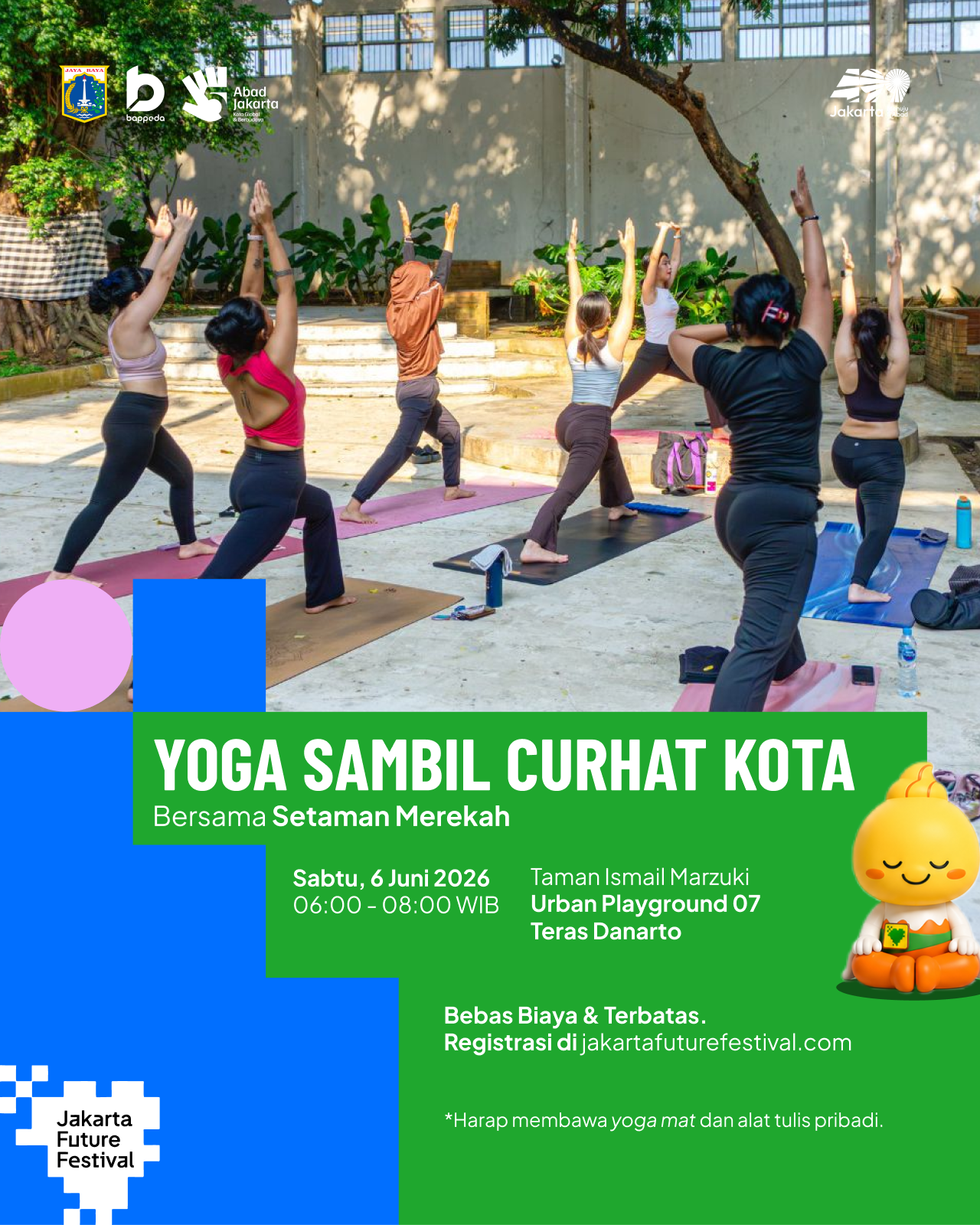   Yoga & Curhat Kota bersama Setaman 