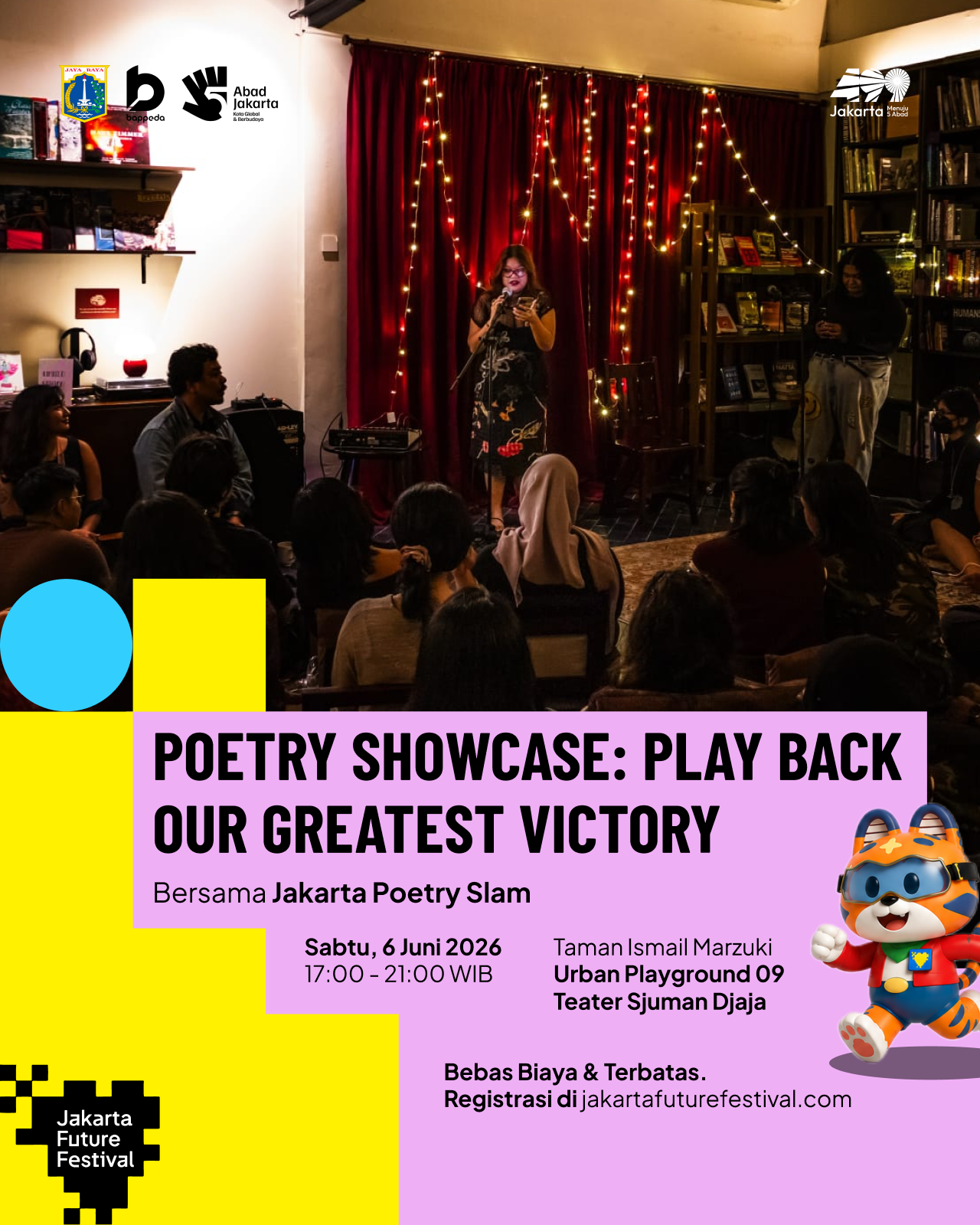 Poetry Showcase: Play back our greatest victory bersama Jakarta Poetry Slam