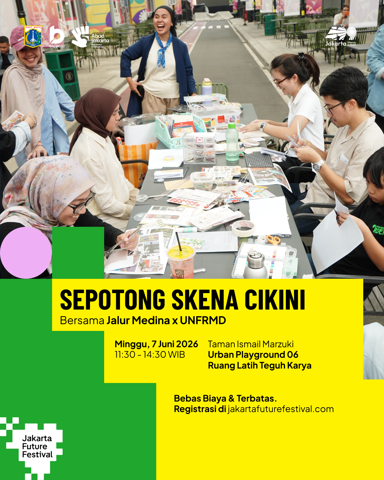 Sepotong Skena di Cikini bersama Jalur Medina & Unframed