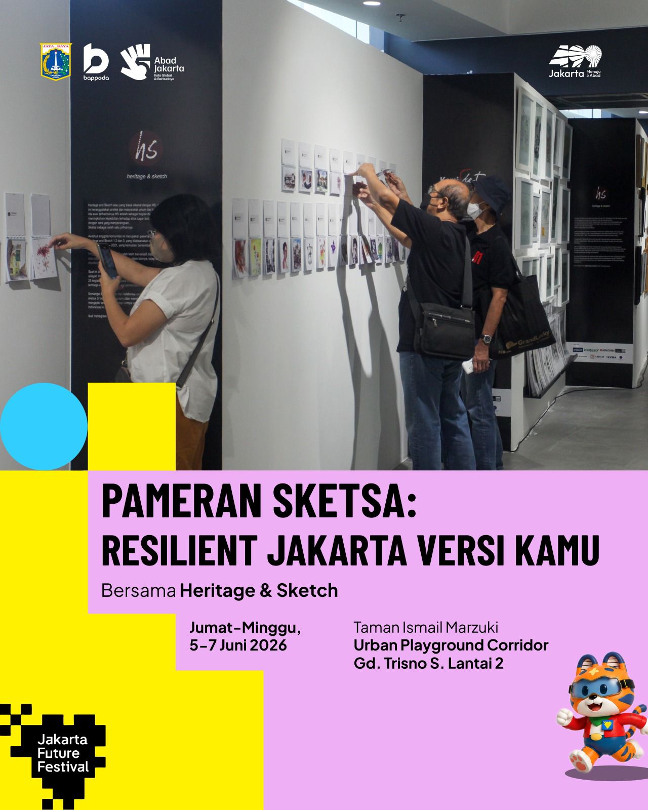 Pameran Sketsa: Resilient Jakarta Versi Kamu