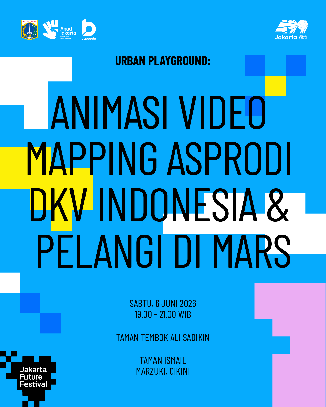 ANIMASI VIDEO MAPPING ASPRODI DKV INDONESIA & PELANGI DI MARS 