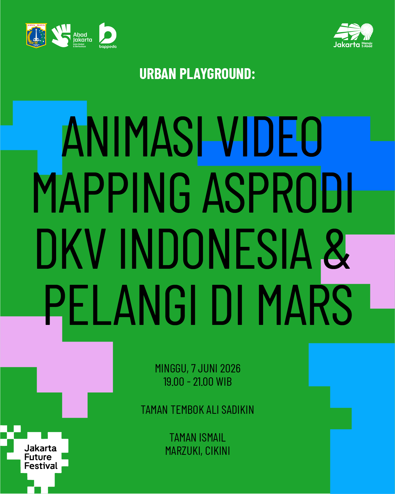 ANIMASI VIDEO MAPPING ASPRODI DKV INDONESIA & PELANGI DI MARS 